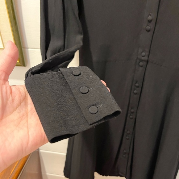 Black Button-Front Mini Dress – Frank And Oak – XS - Picture 9 of 11